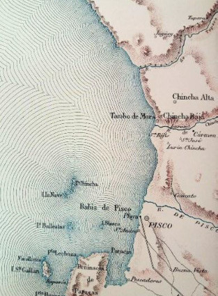 Fragmento de una de las hojas del Mapa.