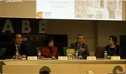 Fotografía de la presentación de los Fondos documentales sobre el protectorado español en Marruecos