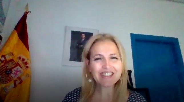 Imagen: contacto vía ZOOM con la Dra. Beatriz Domínguez-Gil